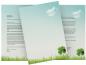 Preview: Motivpapier Kleeblatt Briefpapier mit Motiv